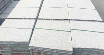 衢州芝麻白毛板，石材毛板