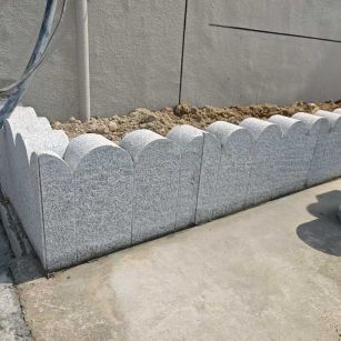 衢州芝麻白花边石  围边石