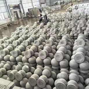 衢州芝麻白圆球 石球 挡车球