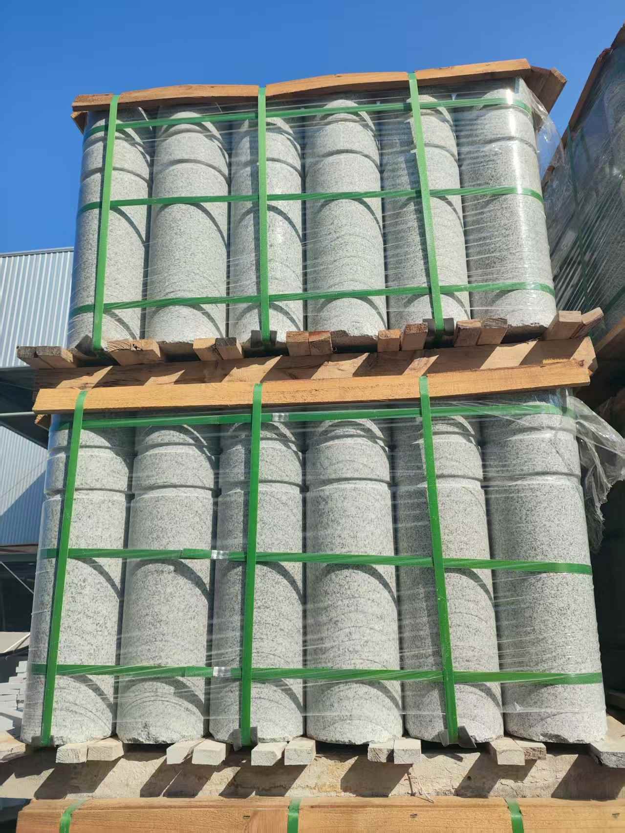 衢州挡车柱芝麻白 挡车石