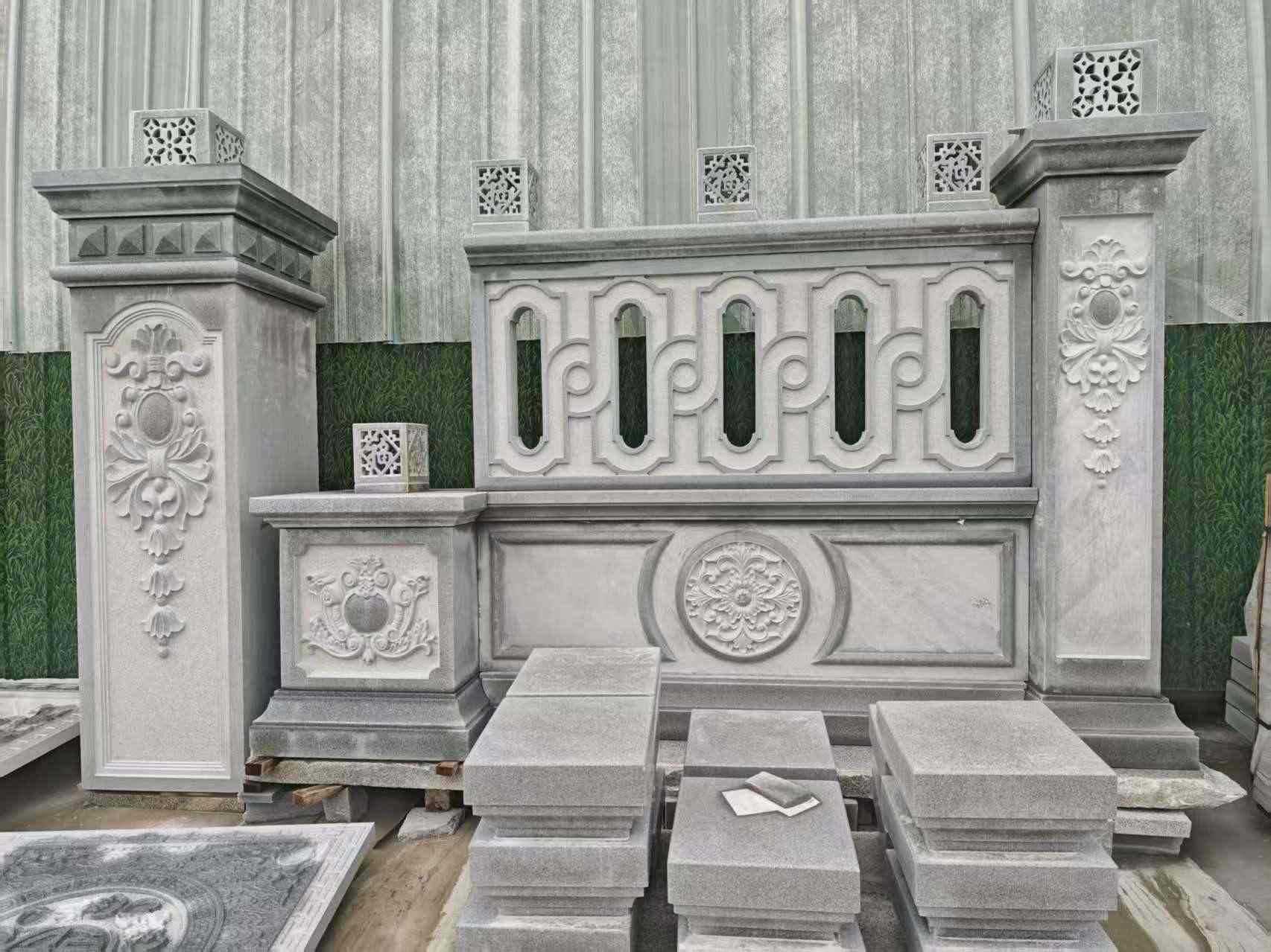 衢州芝麻灰异形别墅门头